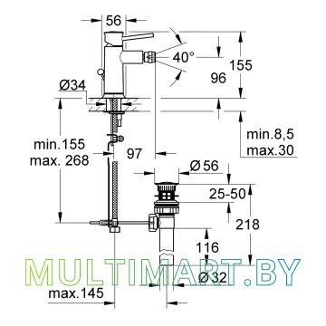 Смеситель Grohe BauClassic (32864000) картинка 2